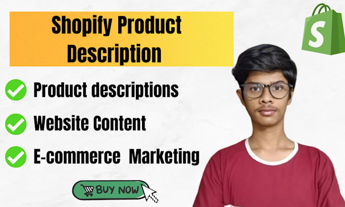 Gig Preview - Write your shopify product description