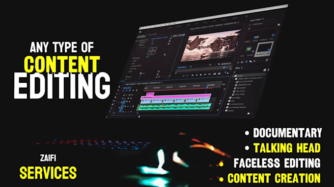 Gig Preview - Do documentary editing or faceless video editing for youtube