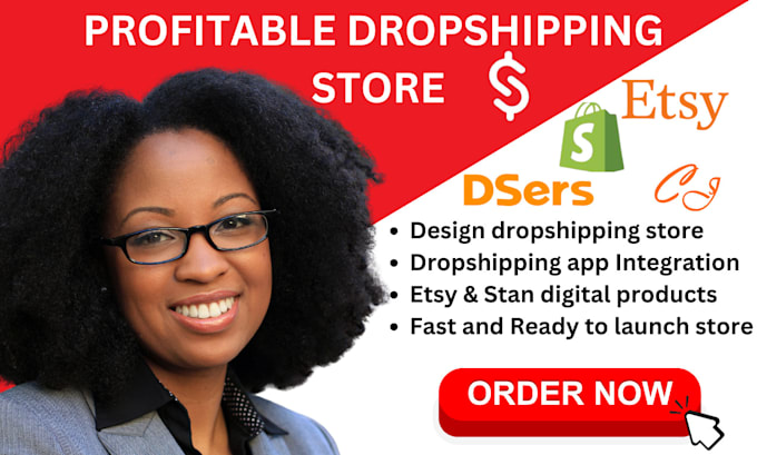 Gig Preview - Make shopify klaviyo dropshipping design stan digital product etsy stan store