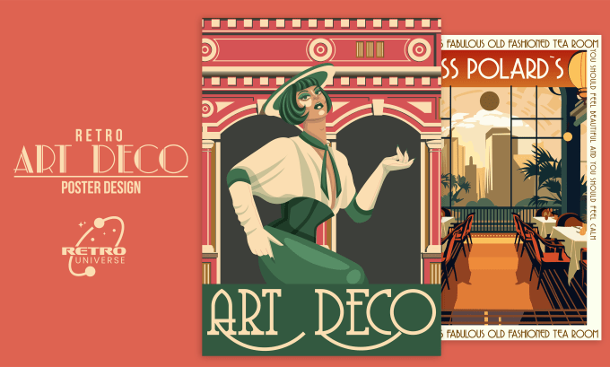 Gig Preview - Create retro art deco style poster