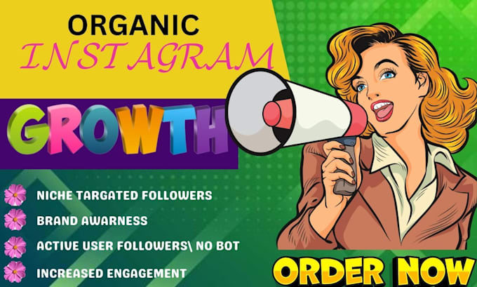 Gig Preview - Do instagram marketing and promotion for super fast organic growth and followers