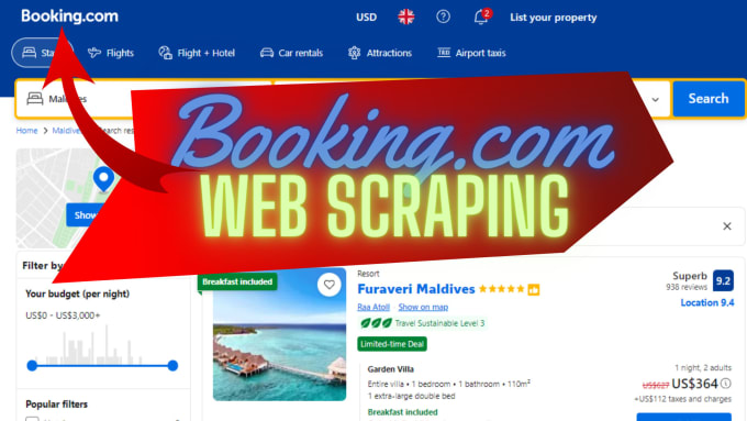 Bestseller - do booking com web scraping