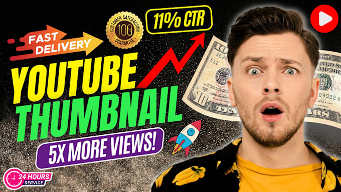 Gig Preview - Create perfect youtube thumbnail with amazing quality