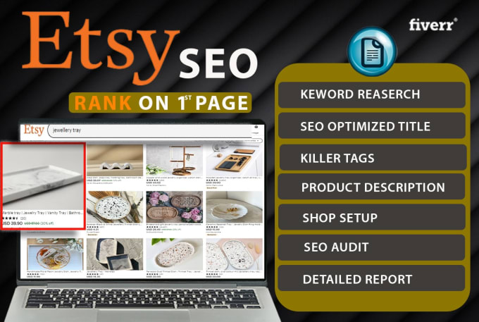 Gig Preview - Be etsy store manager and etsy virtual assistant, etsy SEO and ranking