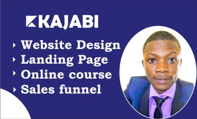 Gig Preview - Design kajabi sales page, kajabi landing page website for kajabi online course