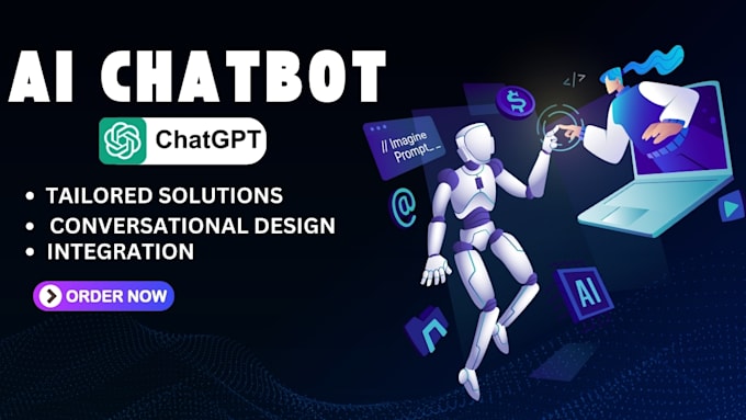 Gig Preview - Develop a custom ai chat bot for your business or website