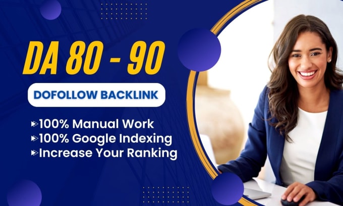 Gig Preview - Provide manual link building high da 90 do follow seo backlink