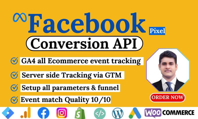 Gig Preview - Fix facebook pixel, ga4, capi, server side tracking with GTM