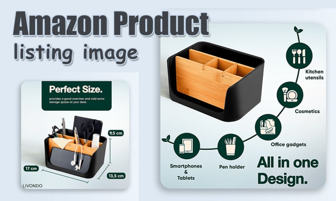 Gig Preview - Design amazon product images for listing and infographic