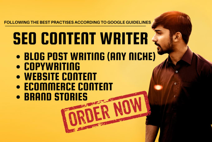 Gig Preview - Do SEO optimized content writing, blog writing, and copywriting