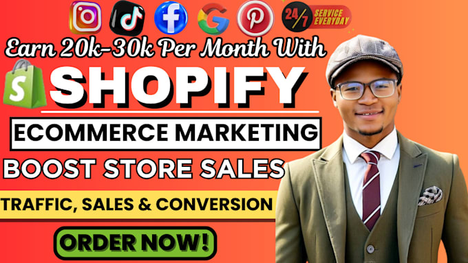 Gig Preview - Promote dropshipping shopify marketing fb ads tiktok shop to boost shopify sales