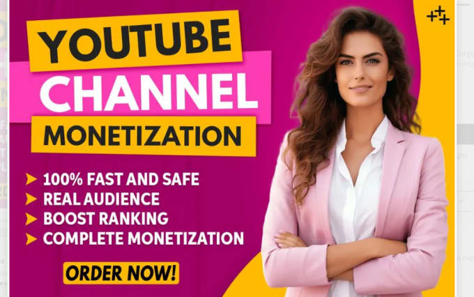 Gig Preview - Do youtube promotion to complete channel monetization organically