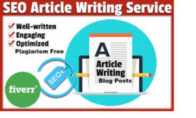 Gig Preview - Provide optimized article writing  and SEO blog post in 24 hours