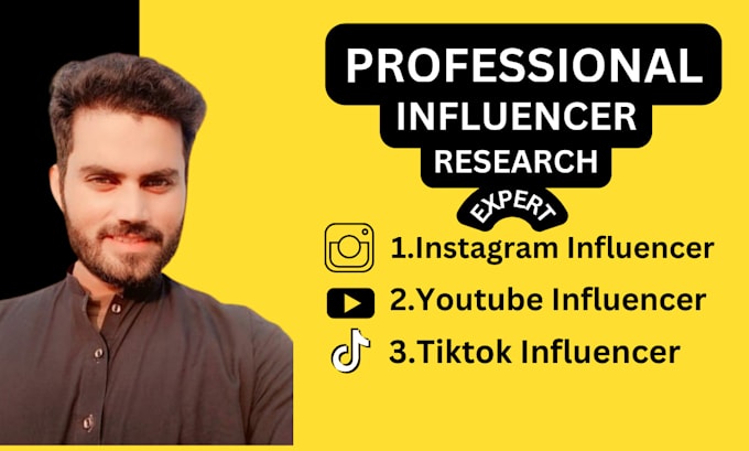 Gig Preview - Find best micro influencer for your business