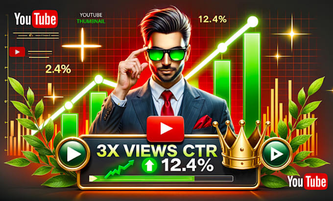 Gig Preview - Design  amazing youtube thumbnail that get millions of views