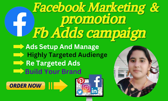 Gig Preview - Be your digital marketing manager facebook advertising social media fb ads