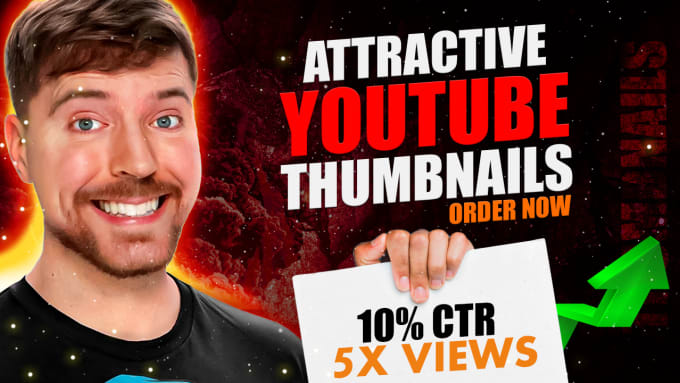 Gig Preview - Create professional youtube thumbnail design