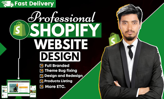 Bestseller - create a professional shopify store design, shopify dropshipping store