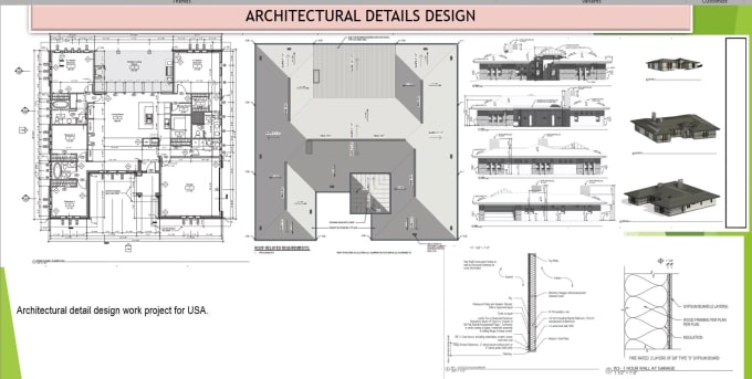 Gig Preview - Create revit architectural detailing and  3d  modeling