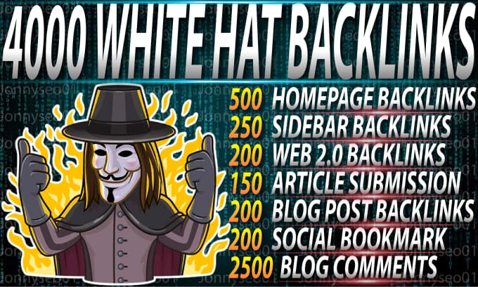 Gig Preview - Create 4000 white hat seo mix backlinks package