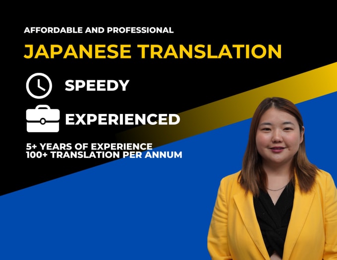 Gig Preview - Translate english to japanese with certified translator precision