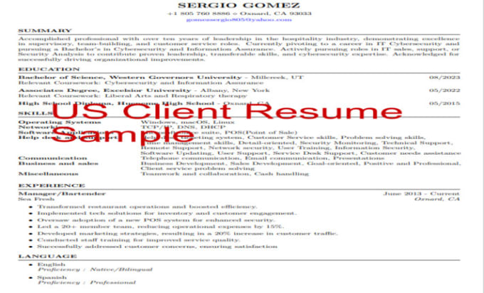 Gig Preview - Professional CV, cover letter, and resume writing service