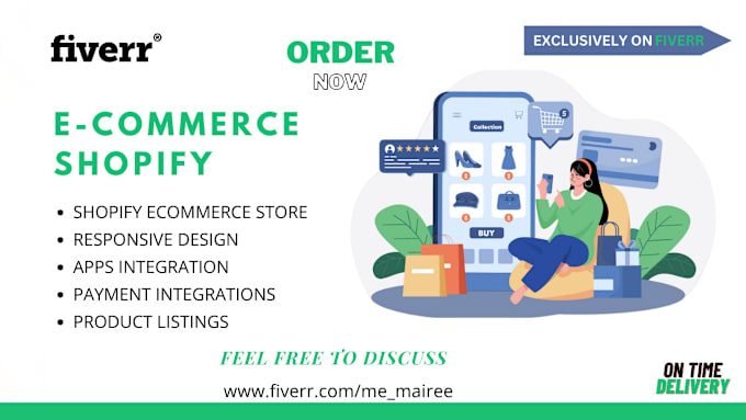 Gig Preview - Create shopify ecommerce website for you