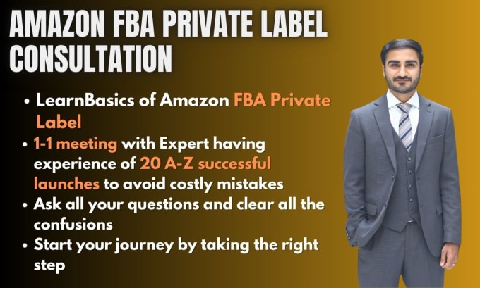 Gig Preview - Be your mentor for amazon fba private label a to z launches