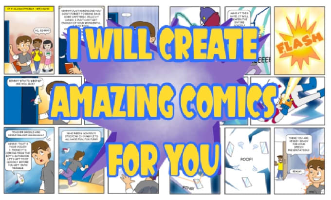 Gig Preview - Create fun cartoon comics for you