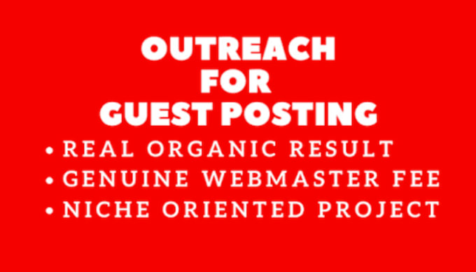 Gig Preview - Do guest post outreach off page seo that must rank