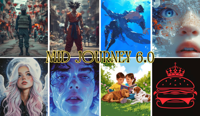 Gig Preview - Design visually compelling ai midjourney 6 artwork