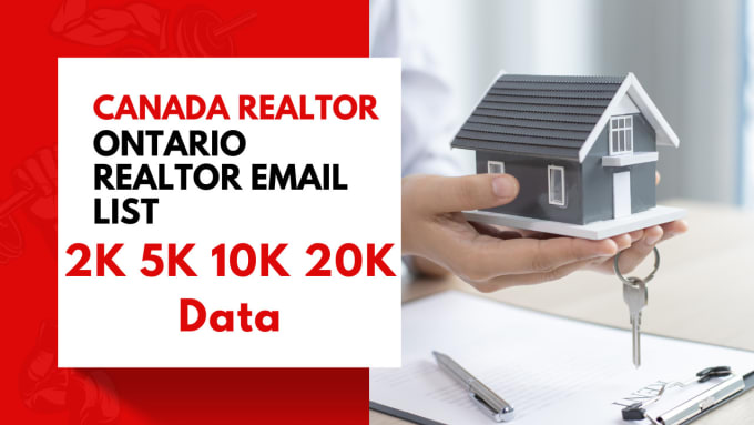 Gig Preview - Provide realtors email list in ontario canada real estate