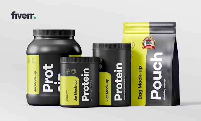 Gig Preview - Do 3d photo realistic supplement bottle mockup for amazon and websites