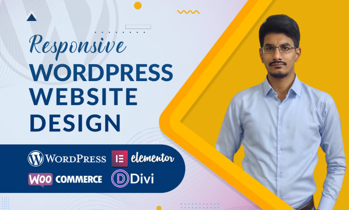 Gig Preview - Create responsive wordpress website design, redesign, landing page