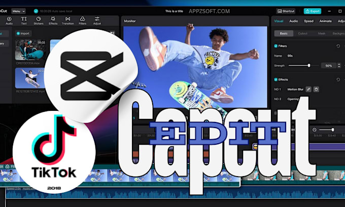 Gig Preview - Do capcut video editing for tiktok