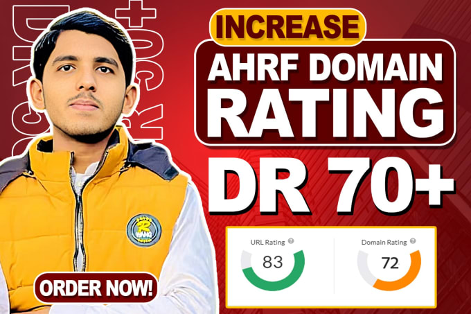 Bestseller - increase ahrefs domain rating 50 plus or increase dr 70 plus