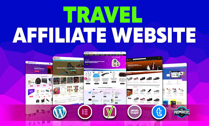 Gig Preview - Make automated travel affiliate marketing website with autoblog