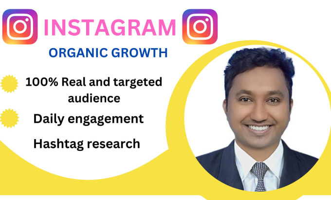 Gig Preview - Be your instagram marketing manager for organic growth