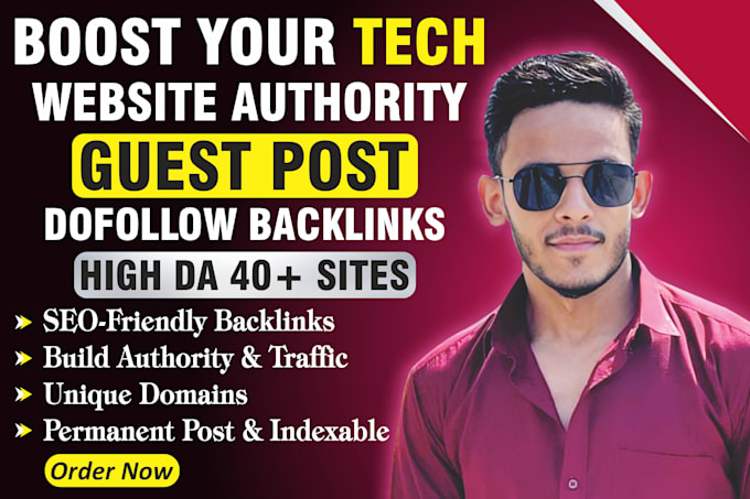 Gig Preview - Provide high da tech guest posts with dofollow backlinks SEO