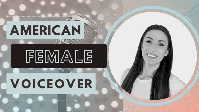 Gig Preview - Record an american female commercial voice over in english