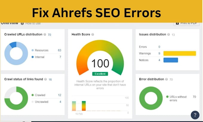 Gig Preview - Fix ahrefs site audit seo errors or issues