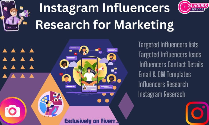 Gig Preview - Find the best instagram influencers and research