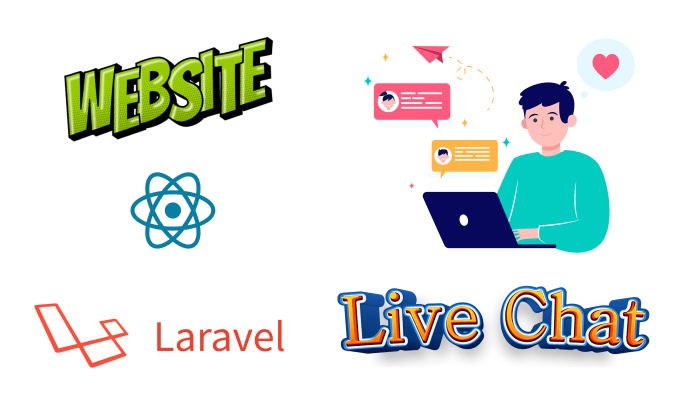 Gig Preview - Add live messaging feature on laravel react website