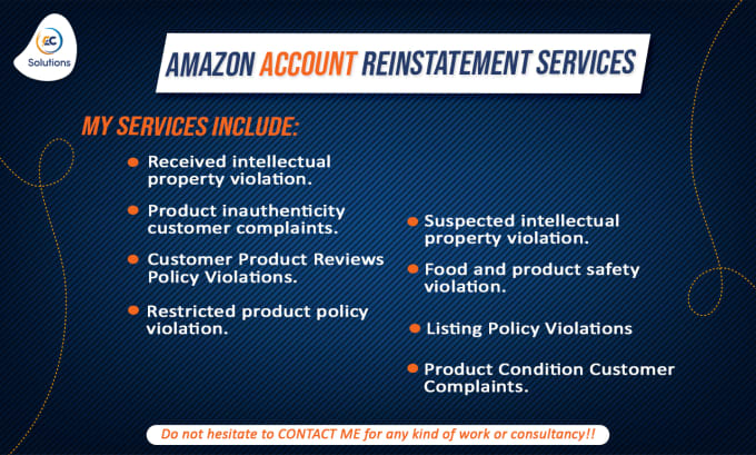 Gig Preview - Reinstate amazon suspended listing or remove violations