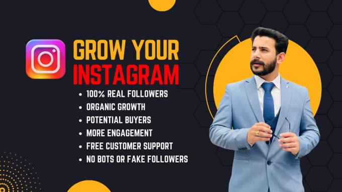 Gig Preview - Be your instagram manager to grow instagram account organically