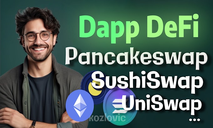 Gig Preview - Create dex swap dapps defi like pancake raydium uniswap on solana evm sui