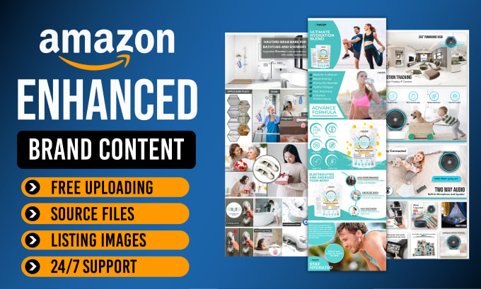 Gig Preview - Design amazon ebc enhanced brand content, a plus content for amazon