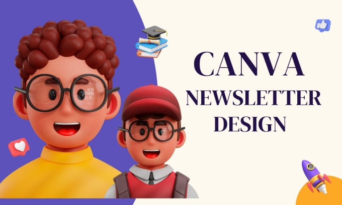 Gig Preview - Design editable canva newsletter, email templates in hubspot and mailchimp