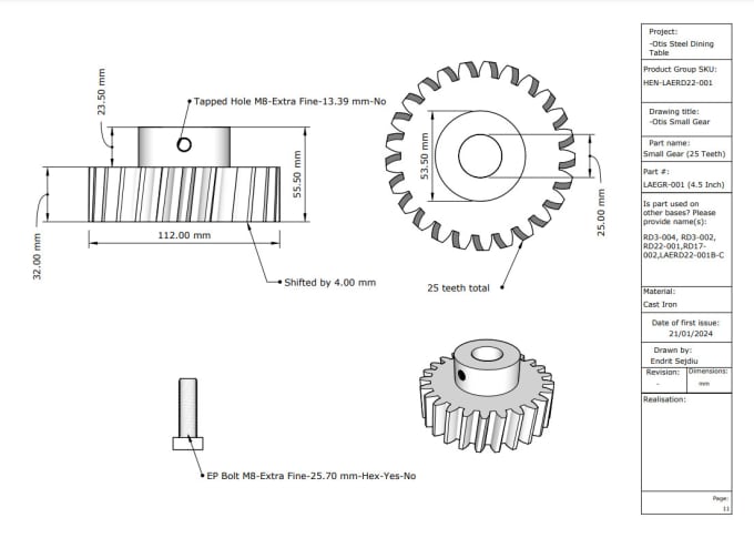 Gig Preview - Do mechanical and industrial product design and drawings