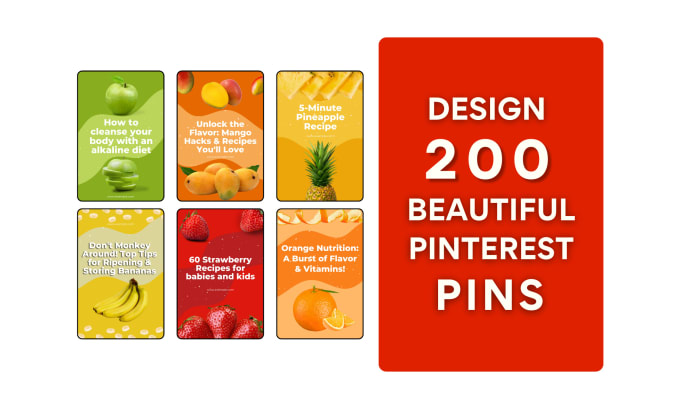 Gig Preview - Make 200 amazing and seo optimized pinterest pins